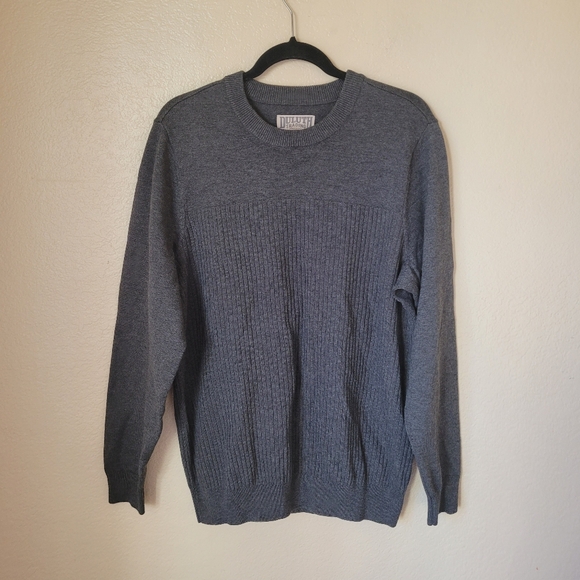 Duluth Trading Co Mens Crewneck Wool Blend Sweater Medium - Picture 1 of 6